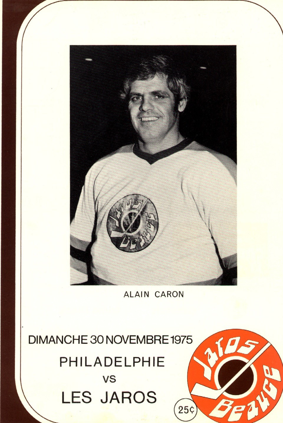 Alain Caron en 1975