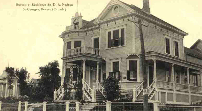 Docteur Nadeau sur la 2e avenue en 1920