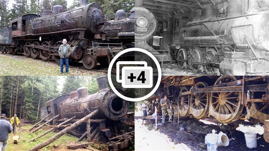 LES LOCOMOTIVES ABANDONNÉES DANS LES FORÊTS DU MAINE