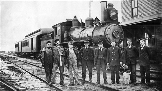 Arrivée des trains à Saint-Georges en 1907