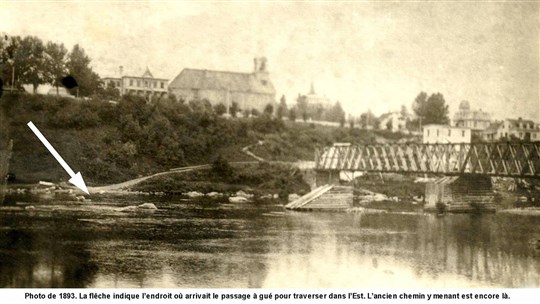 La traverse à gué d'il y a 160 ans au centre-ville