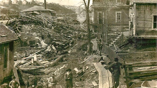 Les débâcles au village Morency il y a 100 ans