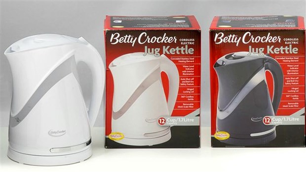 Rappel sur certaines bouilloires électriques sans fil Betty Crocker