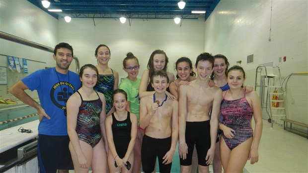 Deux médailles pour le Club de natation régional de Beauce