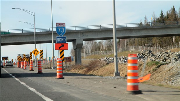La circulation sera plus difficile avec le chantier de la 73 au nord de Saint-Joseph