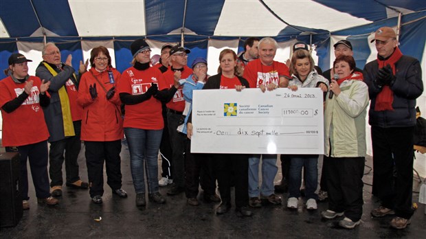Une récolte de 117 000 $ pour le Relais pour la vie de Sainte-Marie 