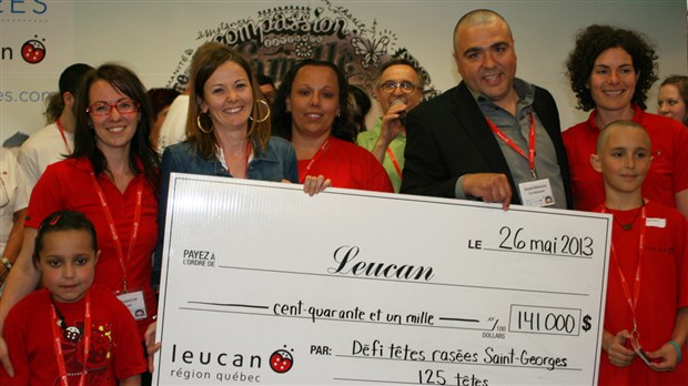 Record de 141 000 $ pour Leucan grâce aux têtes rasées