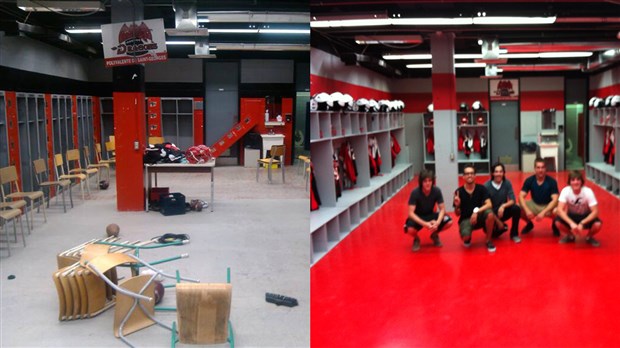 Un vestiaire au goût du jour pour l'équipe des Dragons cadets