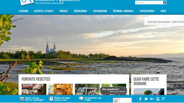 Tourisme Chaudière-Appalaches satisfait de son nouveau site web