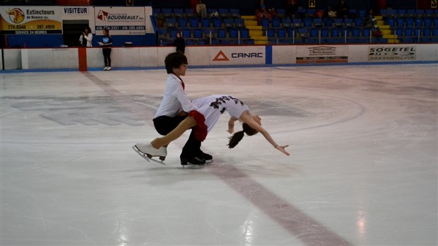 Bonne performance pour deux patineurs artistiques de la Beauce