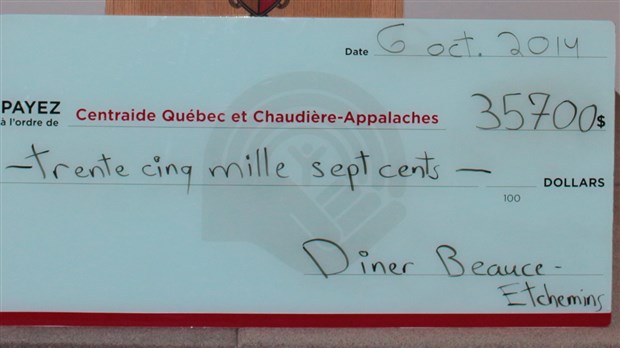 Centraide amasse 35 700$ lors de son dîner des grands donateurs