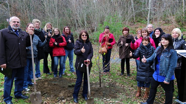 Plantation d’un prunier en l’honneur des organismes qui portent fruit dans la région