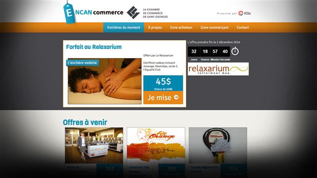 Lancement de « l’Encan commerce » en ligne à la Chambre de commerce de Saint-Georges