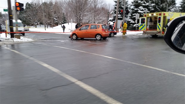 Accident sur le boul. Dionne dimanche à St-Georges