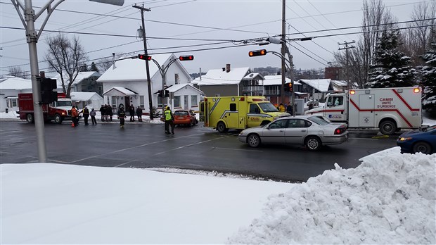 Accident sur le boul. Dionne dimanche à St-Georges