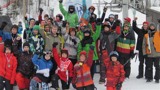 Compétition au parc à neige du Centre de ski Saint-Georges