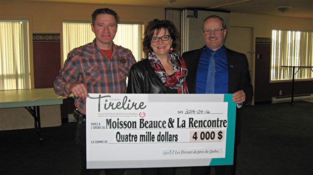 La Fondation Tirelire fait un don de 4000$ à Moisson Beauce et à La Rencontre