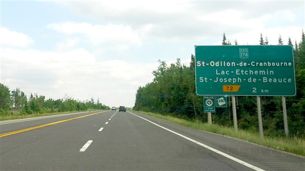 Travaux de forage sur la Route 276 à Saint-Joseph