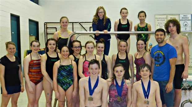 Le Club de natation régional de Beauce se distingue au Championnat de Thetford Mines