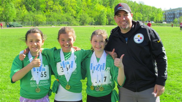 Trois élèves de Saint-Gédéon se distinguent au Championnat régional d’athlétisme primaire