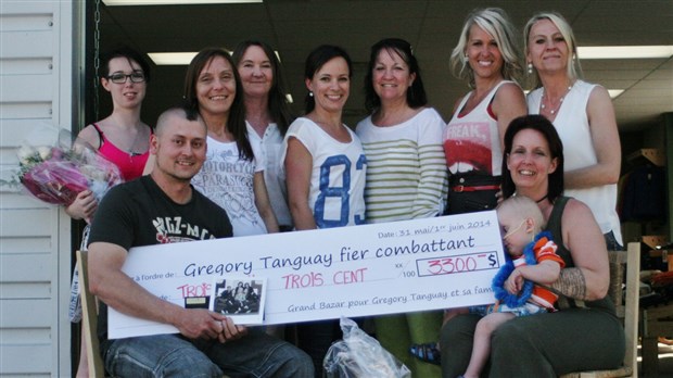 Le Grand Bazar amasse une somme de 6180$ en prix pour Grégory Tanguay