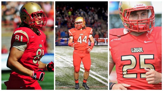 Auclair, Gauthier et Lévesque chez les étoiles du football universitaire de la RSEQ