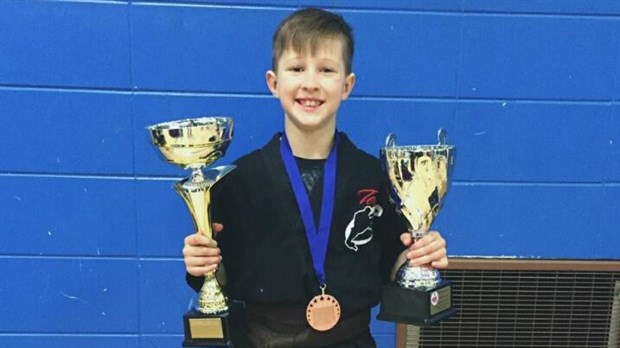 Le karatéka Alexy Grondin réalise toute une performance