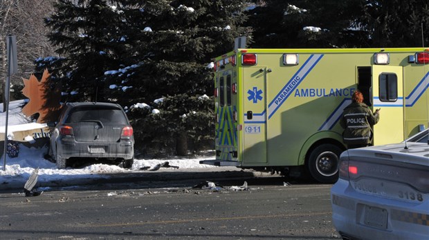 Collision sur le boulevard Dionne à Saint-Georges
