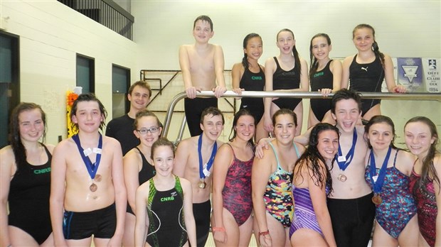 Belle performance du CNRB lors de la compétition de natation à Sainte-Foy