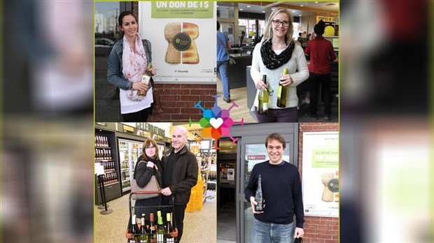 La SAQ remet 11 726 $ à Moisson Beauce grâce à la campagne « Un toast aux vins généreux » 