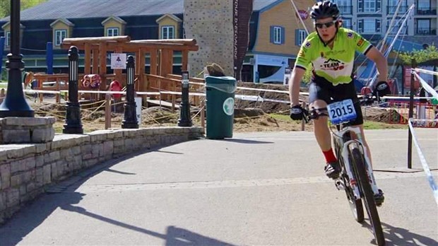 Une bonne performance du cycliste Eliot Grondin à la Coupe Québec de vélo de montagne