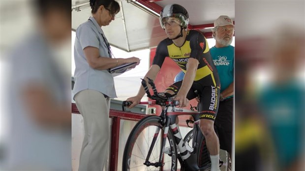 Brendan Canty remporte l'étape du contre-la-montre au Tour de Beauce