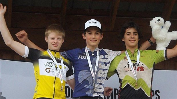 Le cycliste beauceron Éliot Grondin remporte la médaille de bronze lors du Championnat canadien