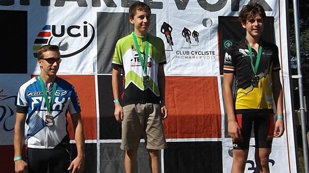Youri Tremblay du Club Vélo Savard remporte la médaille d'or dans Charlevoix