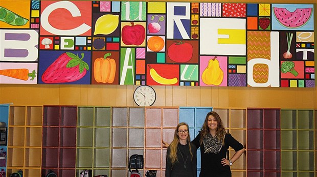 L’école Curé-Beaudet de Saint-Éphrem donne de nouvelles couleurs à sa cafétéria