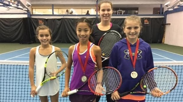 Les filles de Tennis Beauce se démarquent lors de la 1re étape du Circuit provincial de la Coupe Junior Banque Nationale