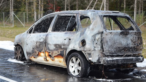 Incendie de véhicule sur la nouvelle portion de l'autoroute 73