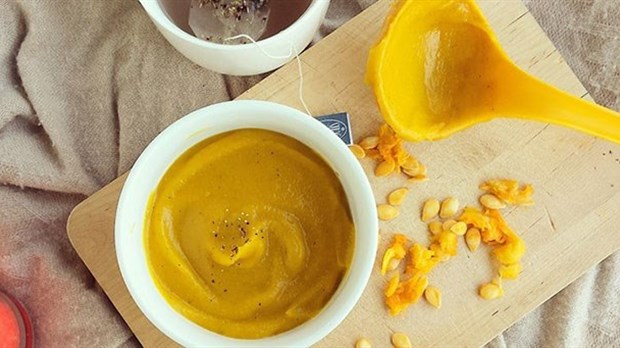 Potage de courge pour les journées froides