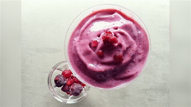 Sorbet aux petits fruits rouges
