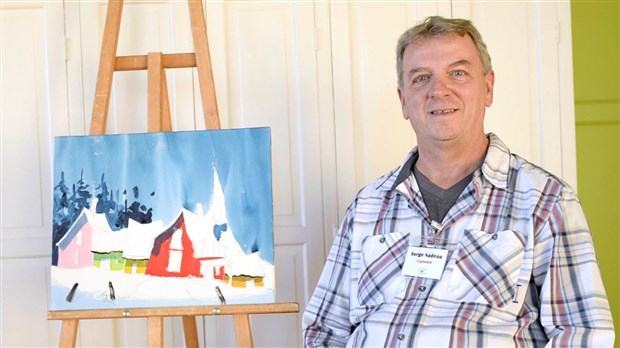 Serge Nadeau salue les nouveaux ateliers du Salon des artistes et artisans de Beauce