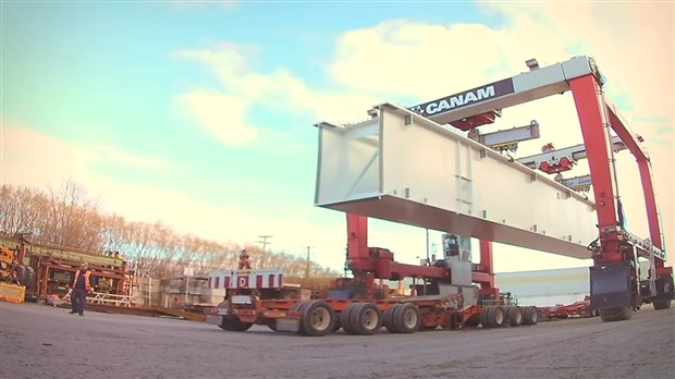 Canam livre les premières poutres caissons du nouveau pont Champlain