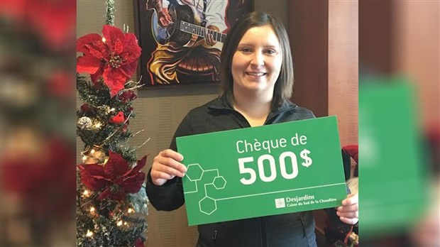 Le Caisse Desjardins du Sud de la Chaudière fait son cinquième gagnant de 500 $
