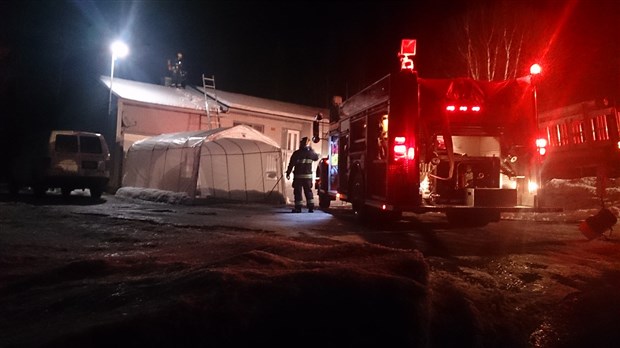 Feu de cheminée à Beauceville