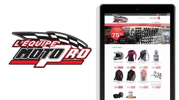 Une boutique en ligne pour L’Équipe Moto Pro