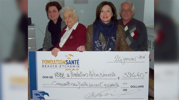La FSBE consent un don de 59 640 $ à la Fondation l’Aube Nouvelle de Saint-Victor