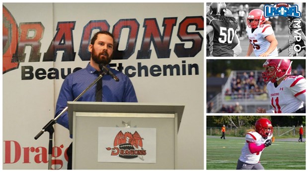 Les Dragons Midget AAA reviennent du banquet de la QMFL avec plusieurs honneurs