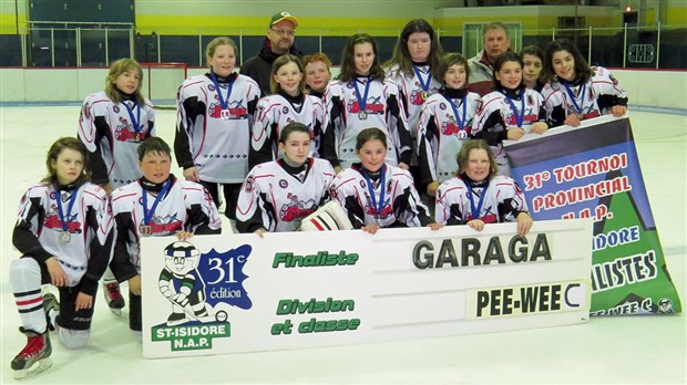 Le Garaga Pee-Wee C finaliste au tournoi de hockey NAP de Saint-Isidore
