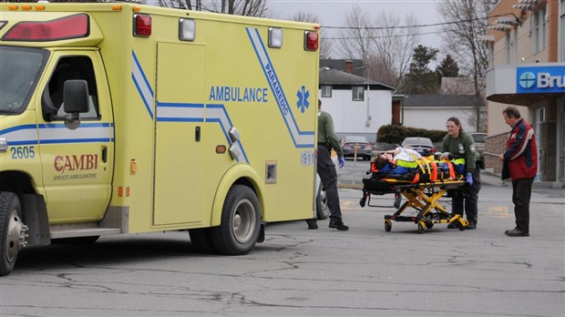 Une femme se blesse dans un accident sur le boulevard Dionne à Saint-Georges