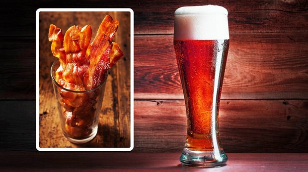 Marto Napoli présente la première bière au bacon