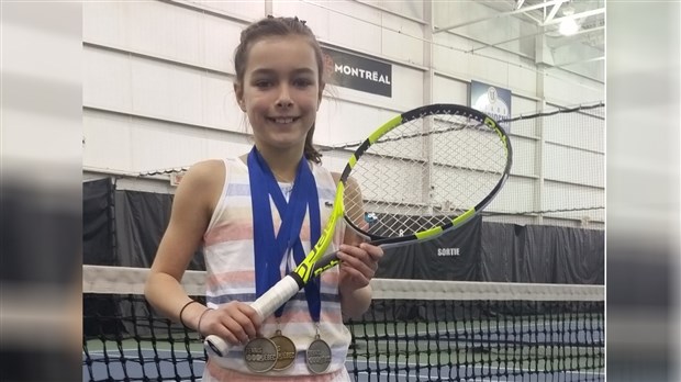 La joueuse de tennis Alizée Poulin remporte trois médailles lors du Duel 10